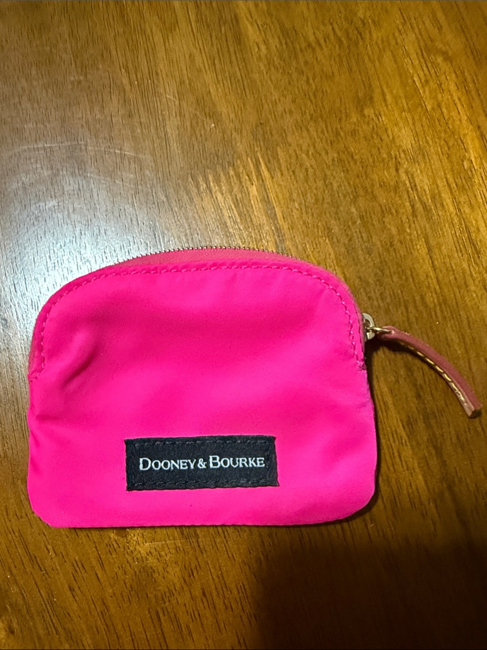 Dooney & Bourke Hot Pink Zip Pouch